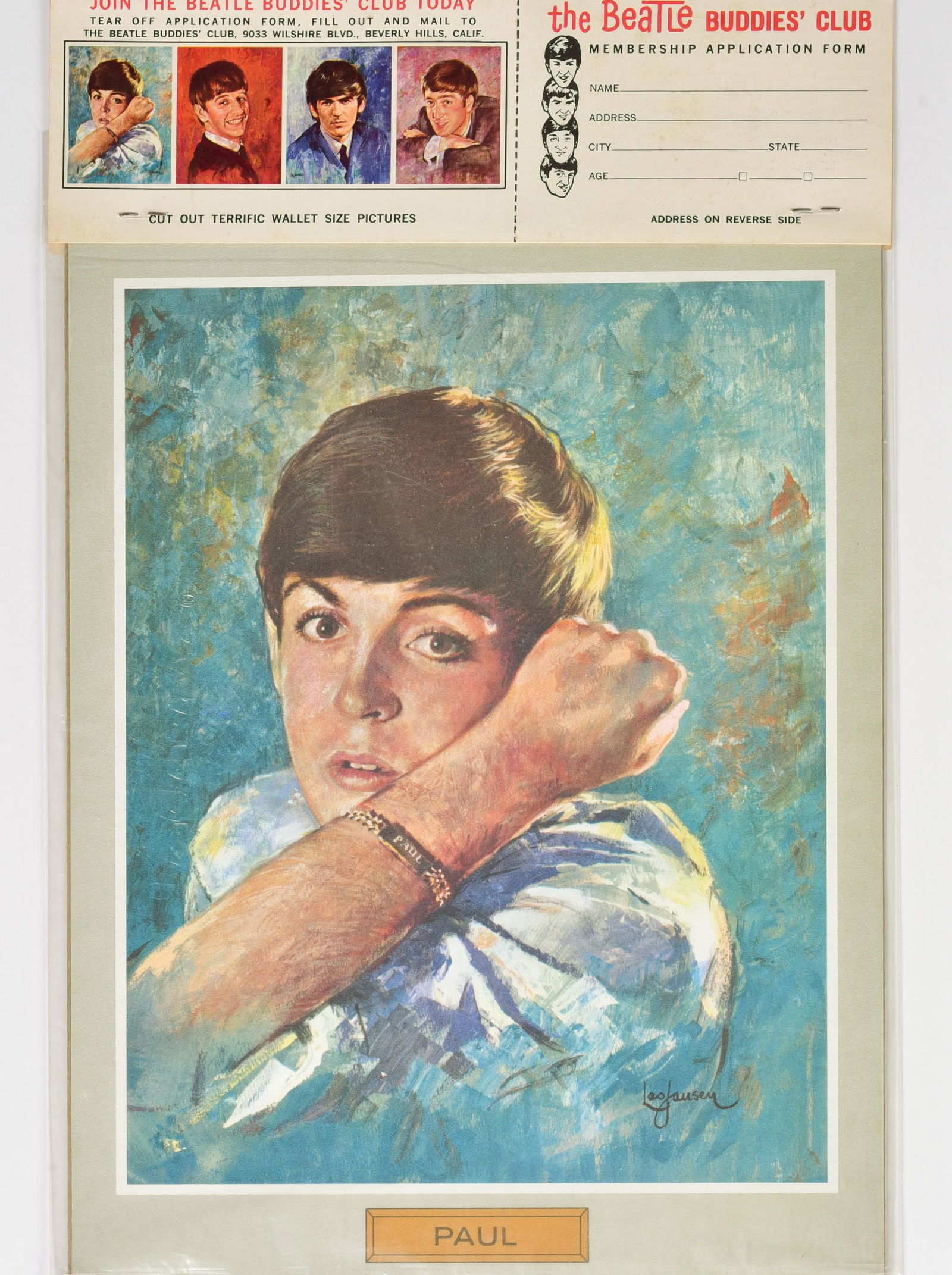 The Beatles! Set of (4) Oil Portrait Prints (1 of 2)