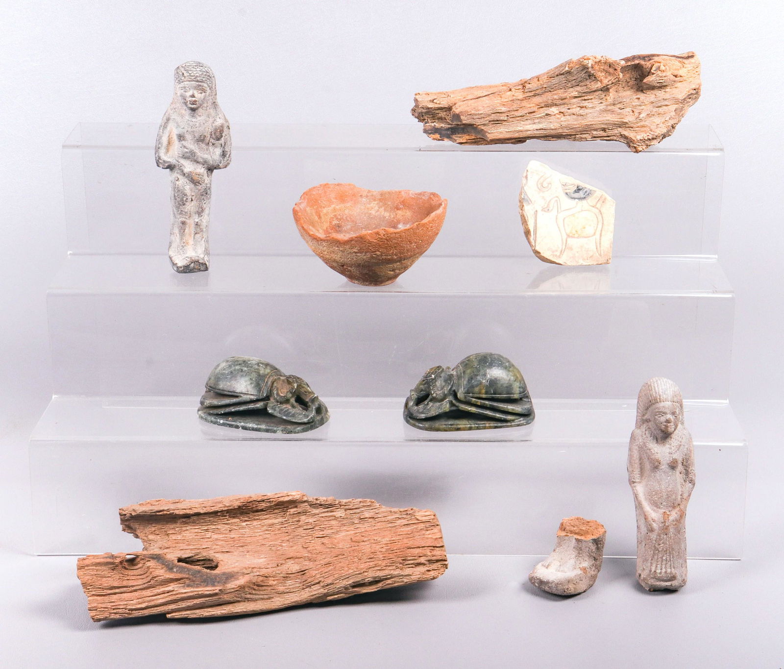 (8) Egyptian Pottery Figures and Shards (1 of 3)