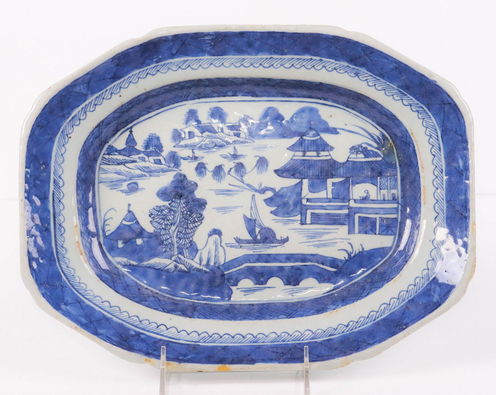Chinese Canton Porcelain Platter (1 of 2)