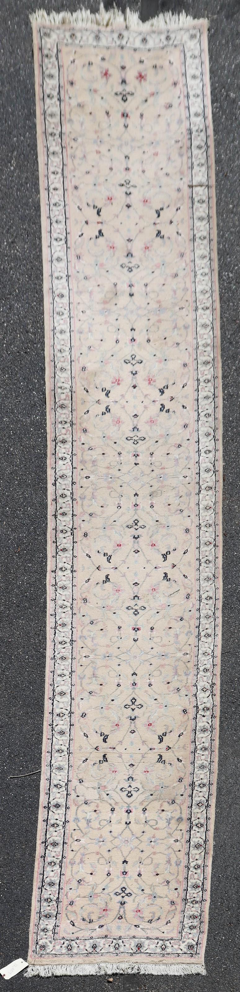 3' X 20' Indo Kashan runner Rug (1 of 4)