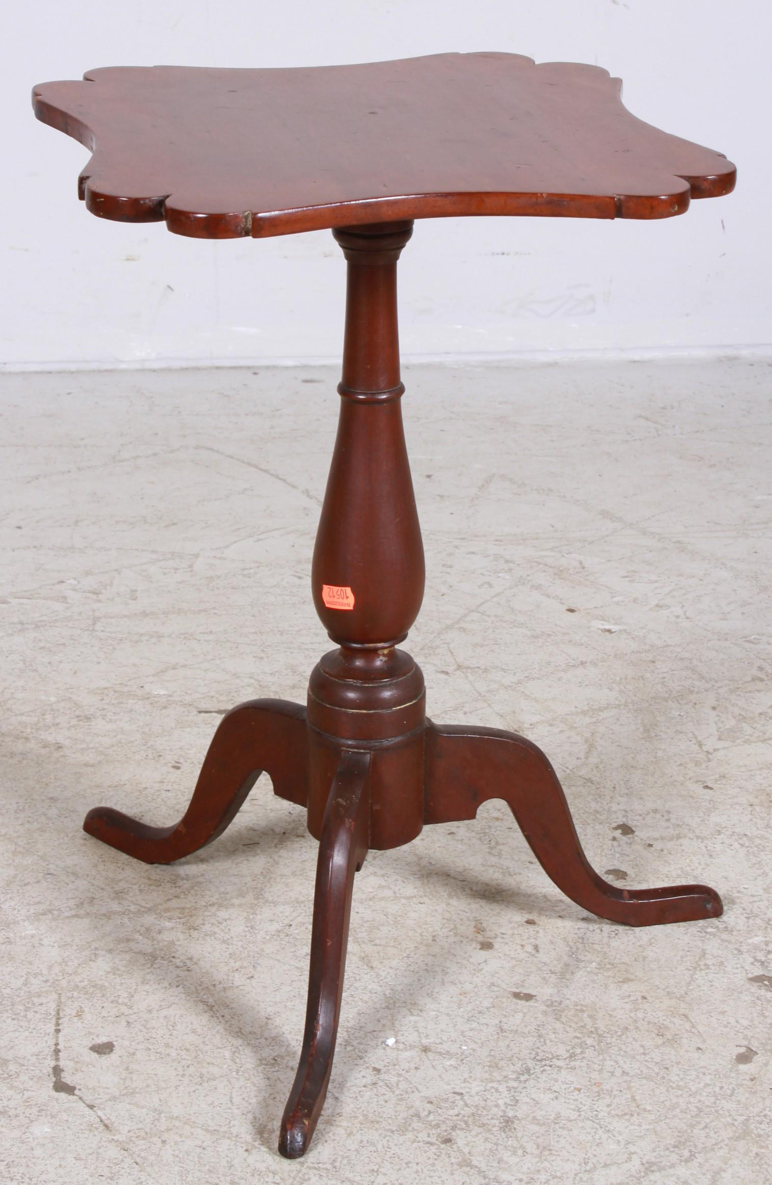 Cherry American Federal candlestand (1 of 2)