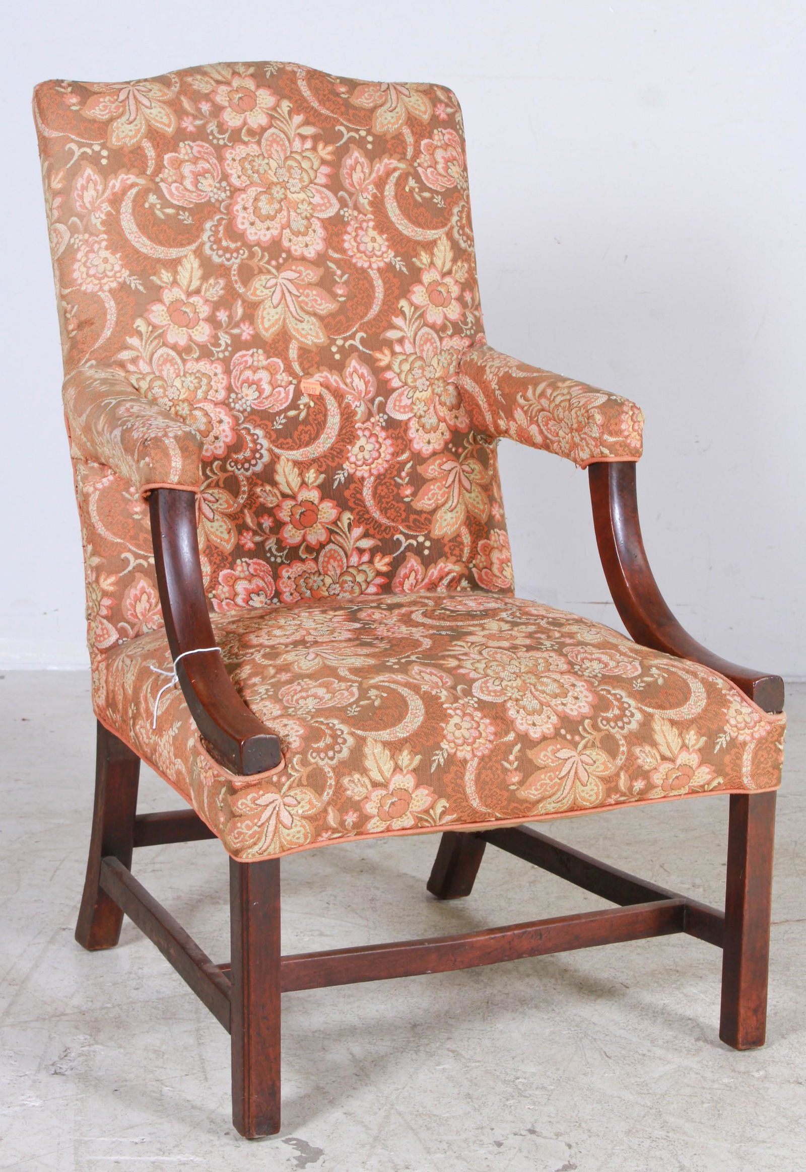 Mahogany Chippendale open armchair (1 of 2)