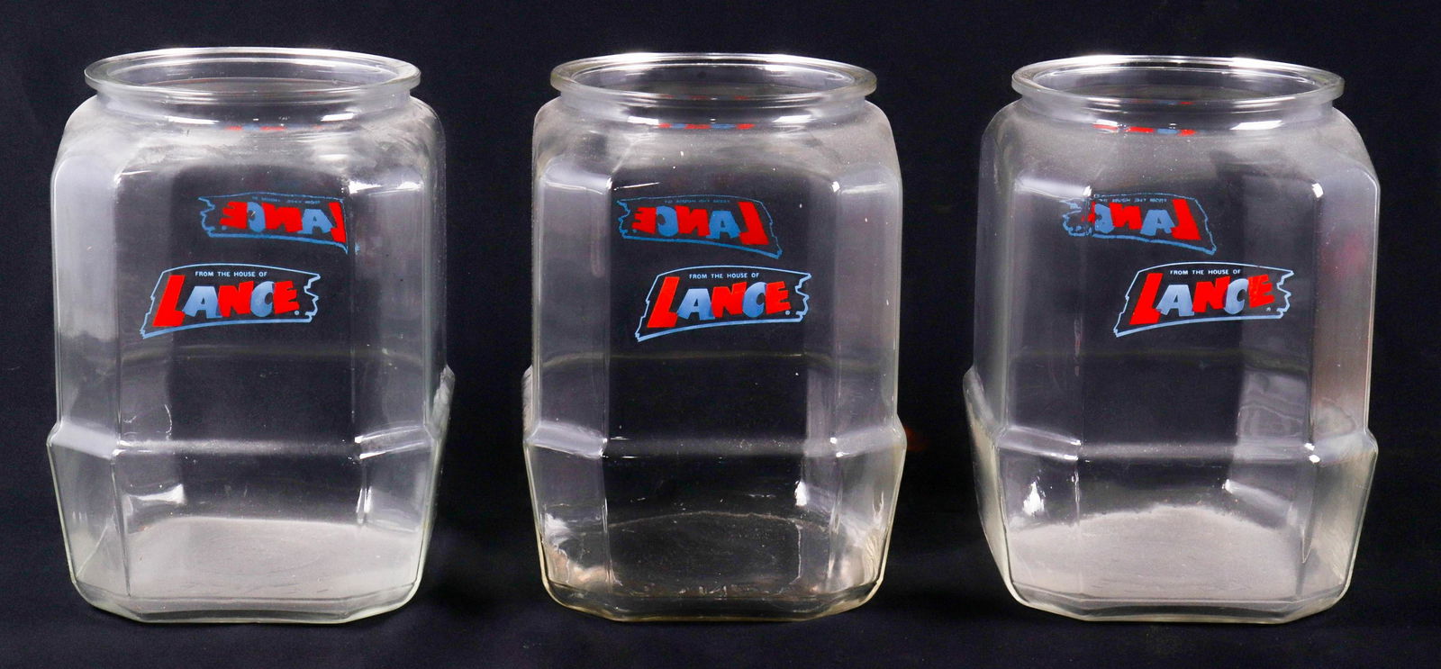 (3) Lance Crackers Store Display Jars (1 of 1)