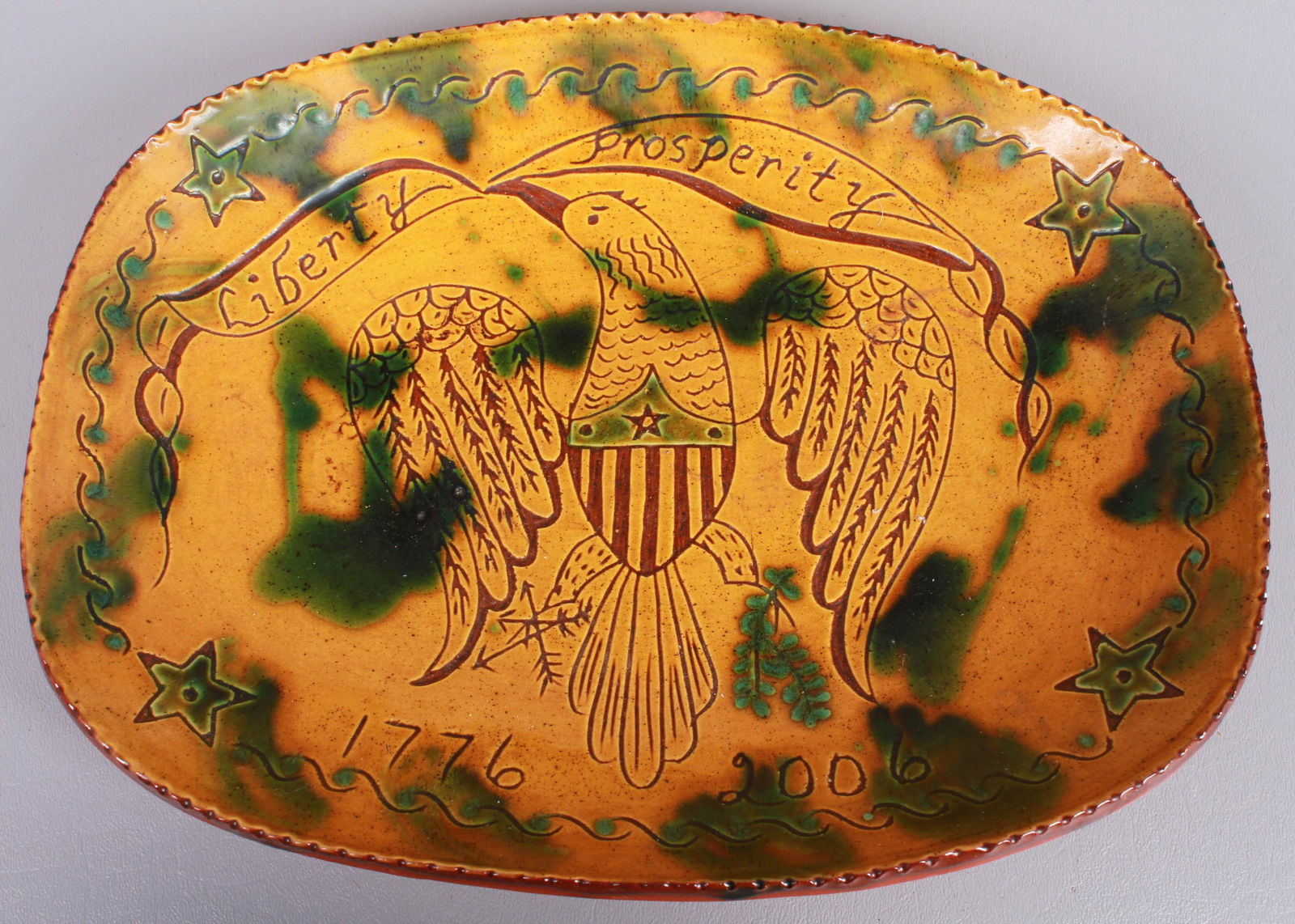 (3) Redware Loaf Pans (1 of 5)