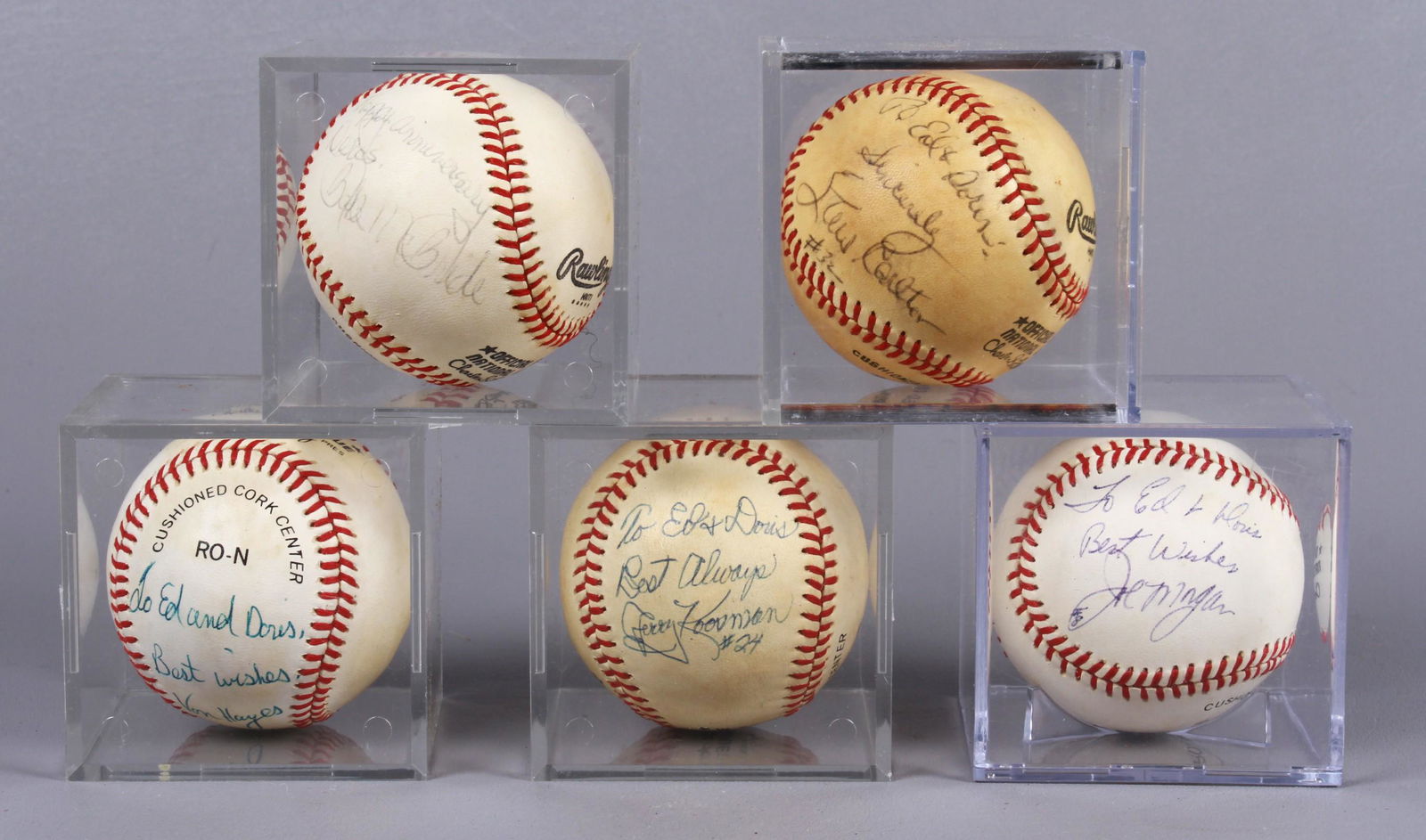 (5) Signed & Inscribed Baseballs (1 of 6)