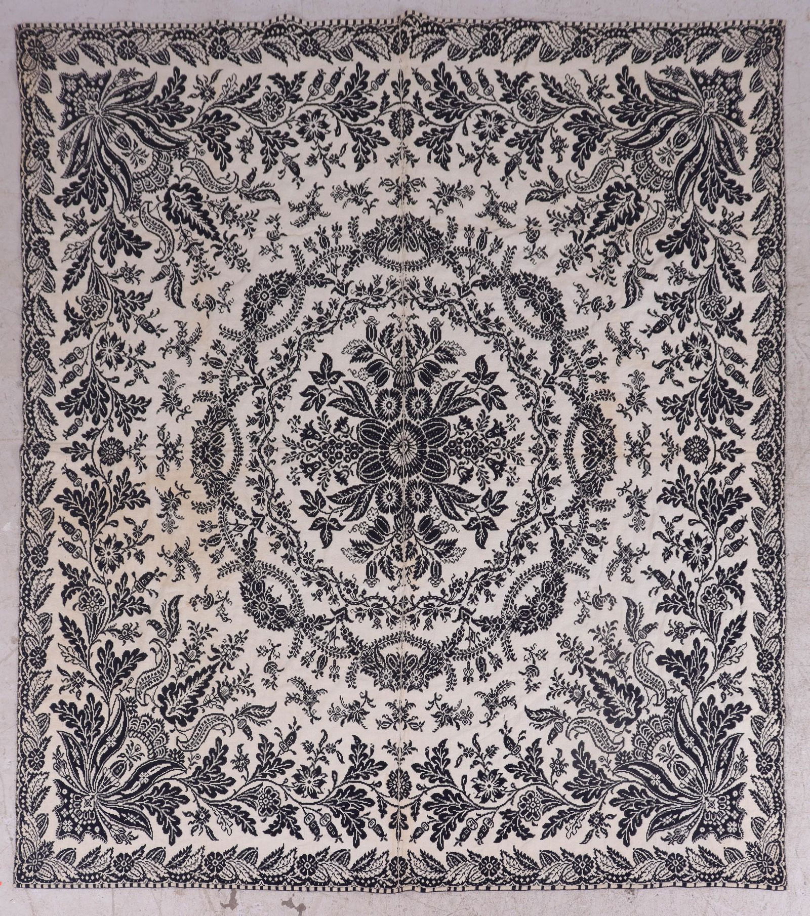 Blue & White Coverlet (1 of 6)