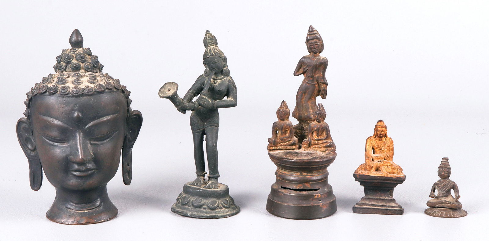 (5) Miniature Asian Figures (1 of 2)