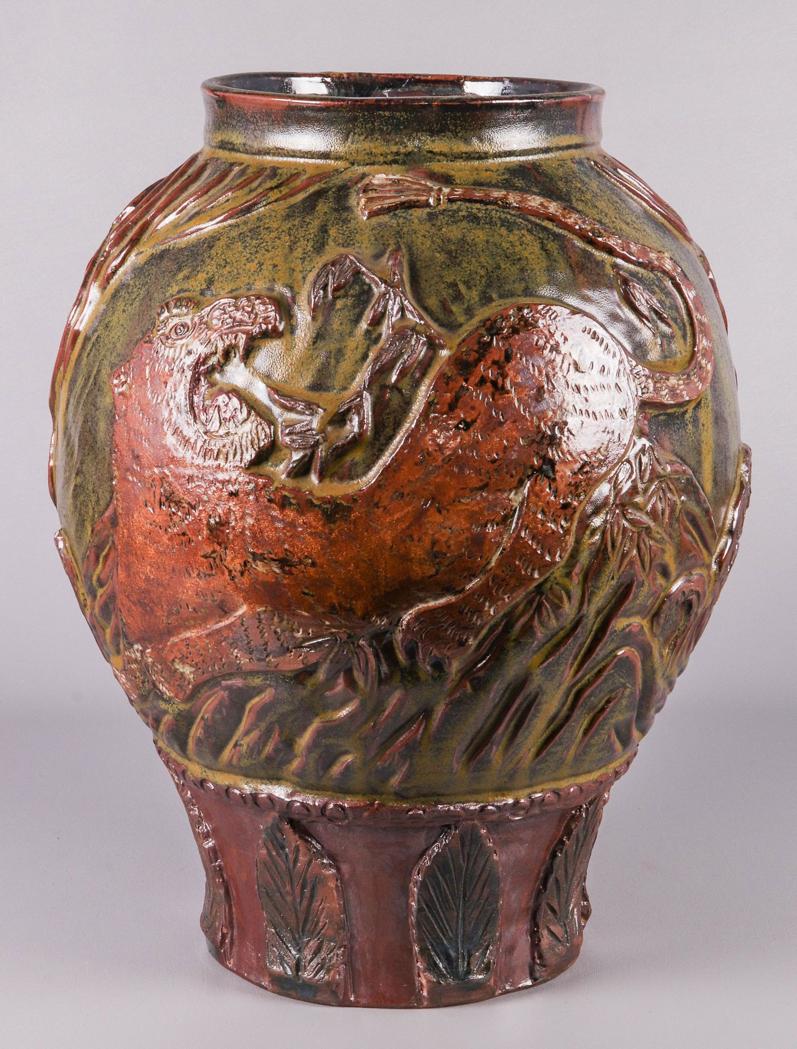 Large Chinese Pottery Vase (1 of 2)