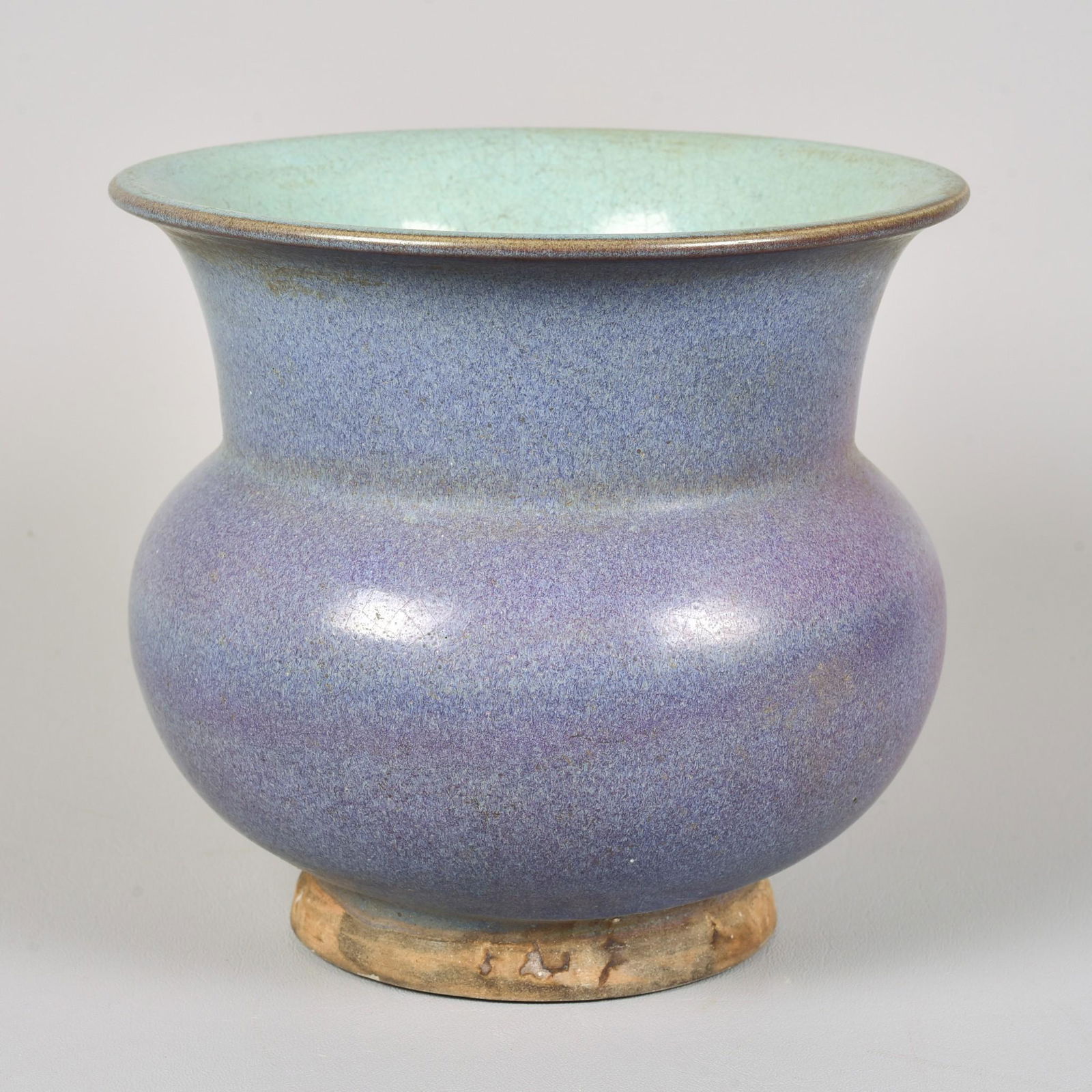 Chinese Lavender Glazed Pottery Planter Vase (1 of 2)