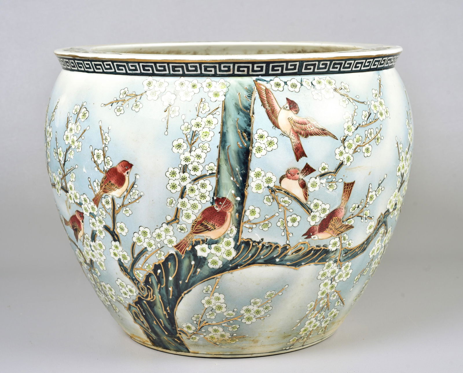Chinese Porcelain Cache Pot (1 of 3)