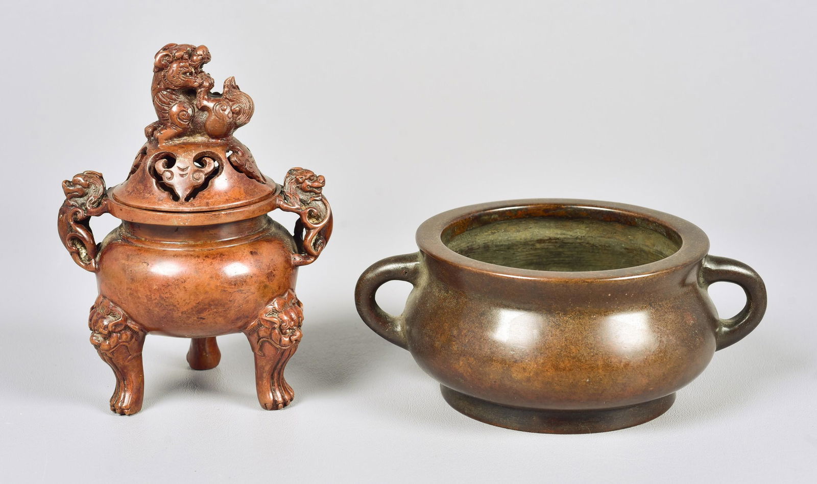 (2) Chinese Bronze Censers (1 of 1)