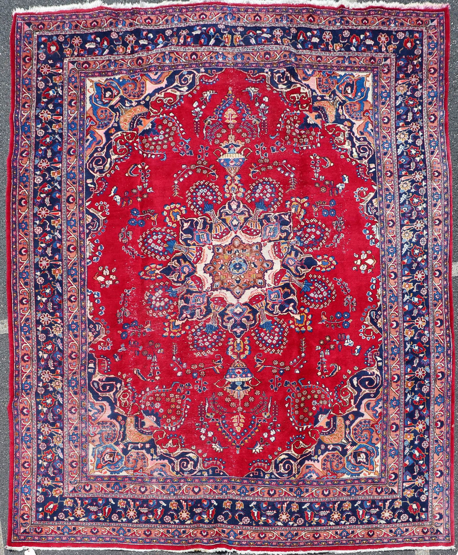 9'6" X 12'6" Semi Antique Persian Tabriz Rug (1 of 11)