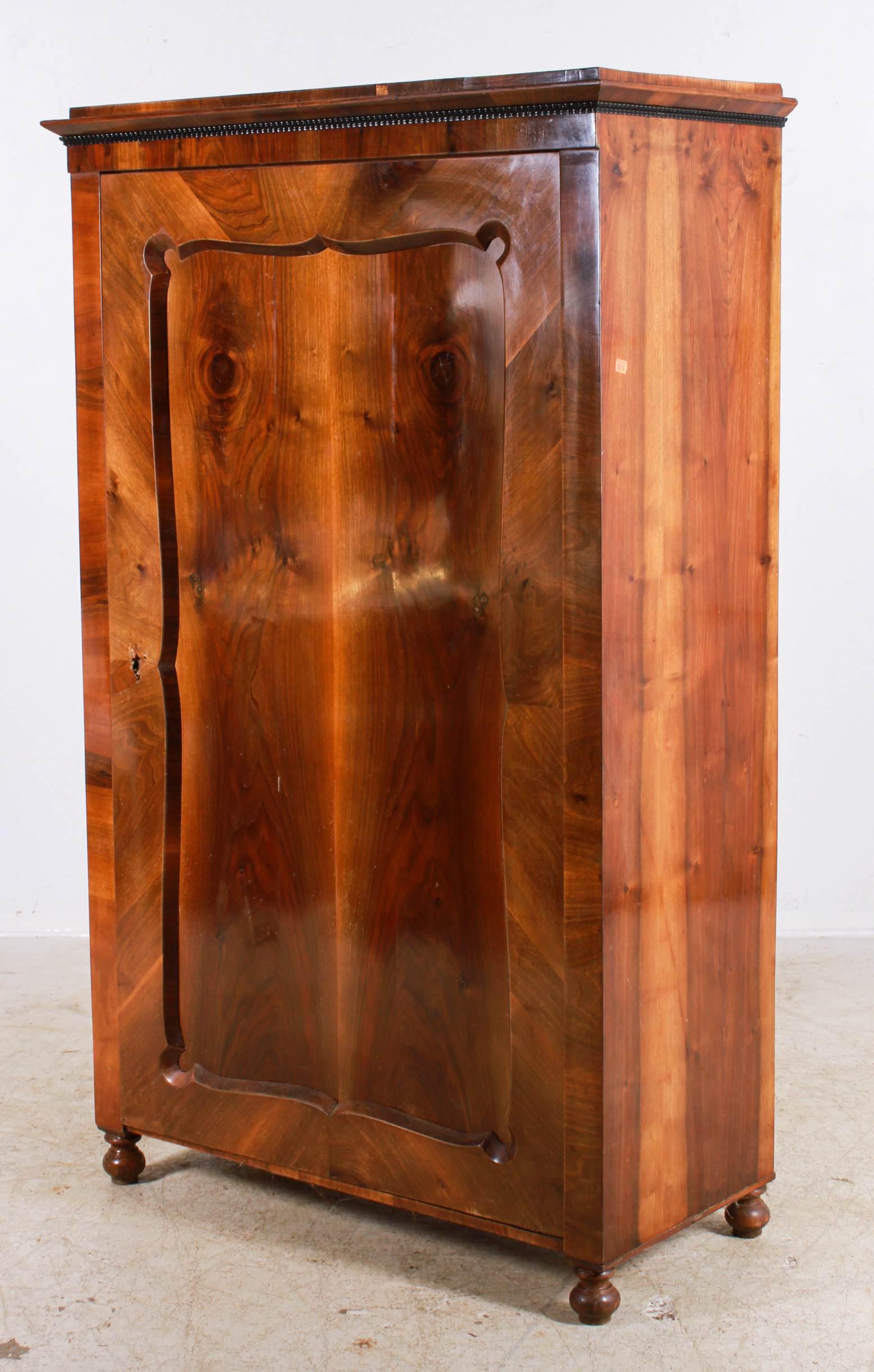Mahogany single door wardrobe (1 of 6)