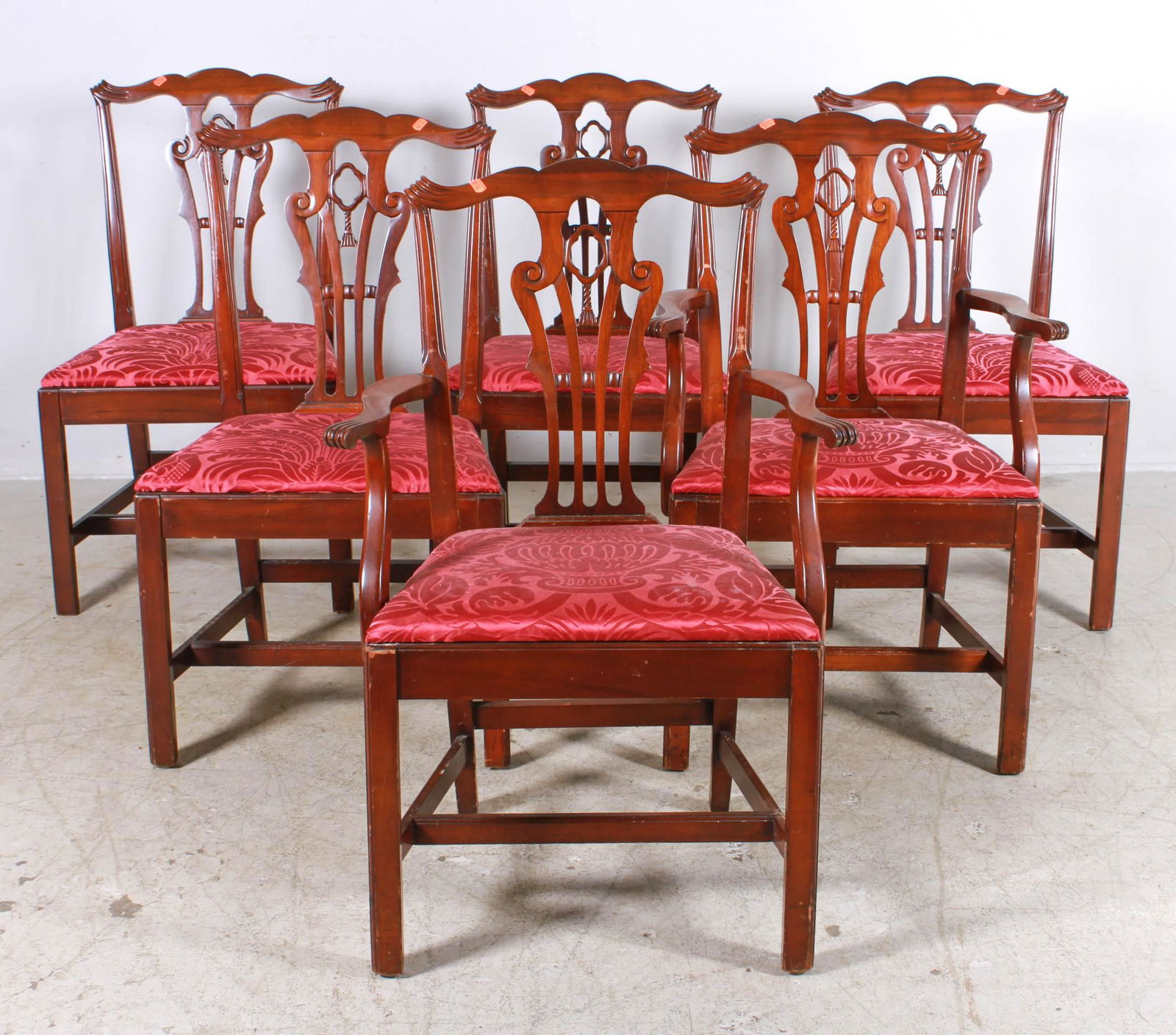 (6) Chippendale style dining chairs (1 of 4)