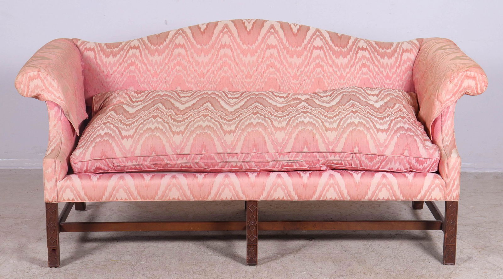 Kittinger Chinese Chippendale style camelback sofa (1 of 2)
