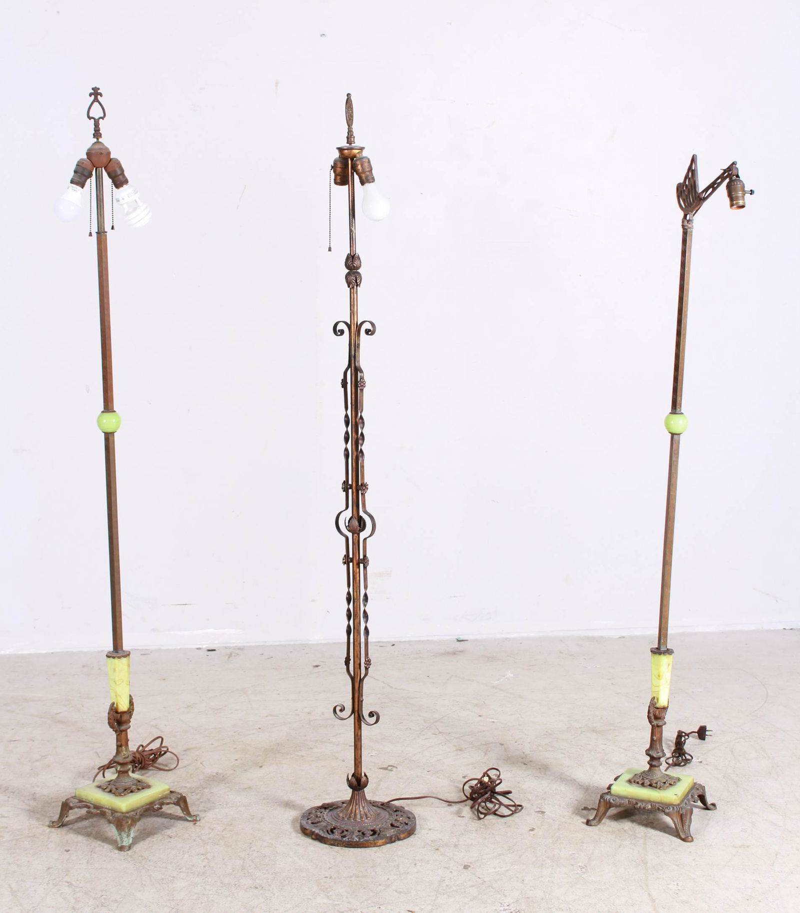 (3) Victorian floor lamps (1 of 4)