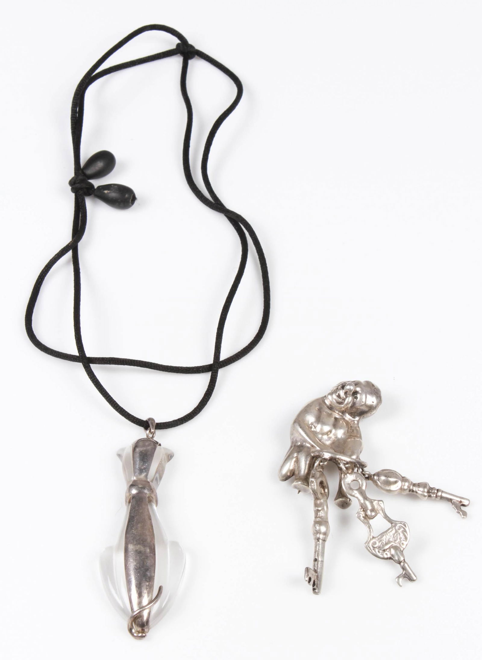 Sterling silver Pin and Necklace (1 of 5)