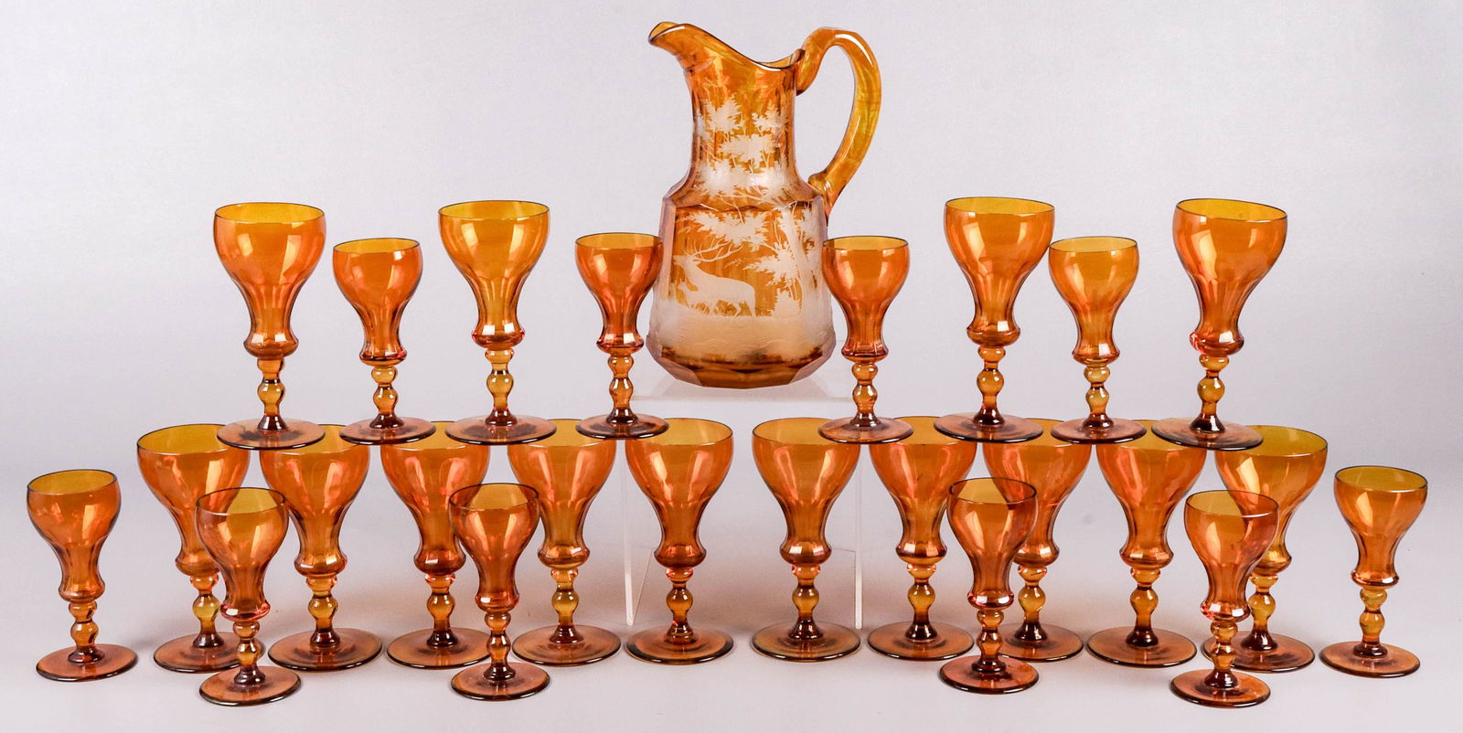 (25) Pcs Amber Glass (1 of 3)