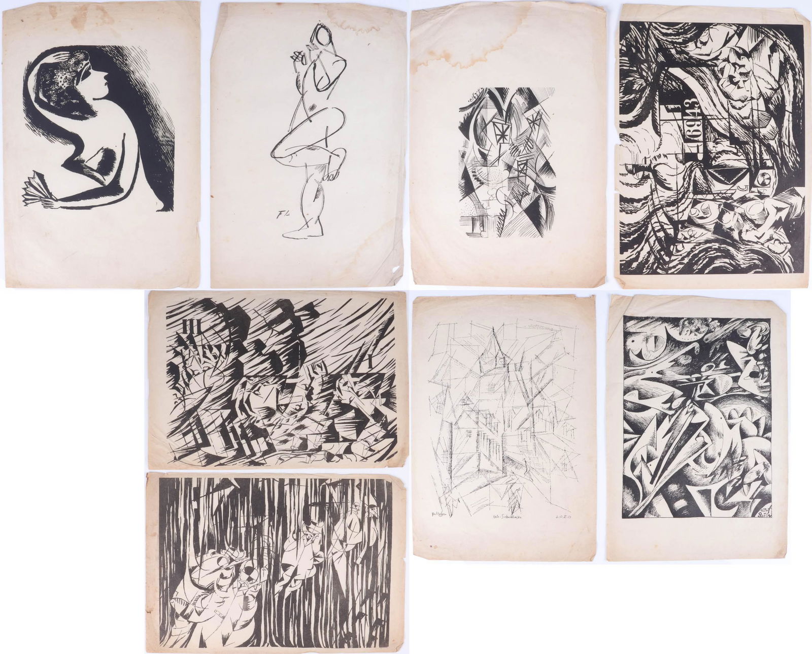 (8) Abstract & Expressionist  Prints, Various Artists (1 of 5)