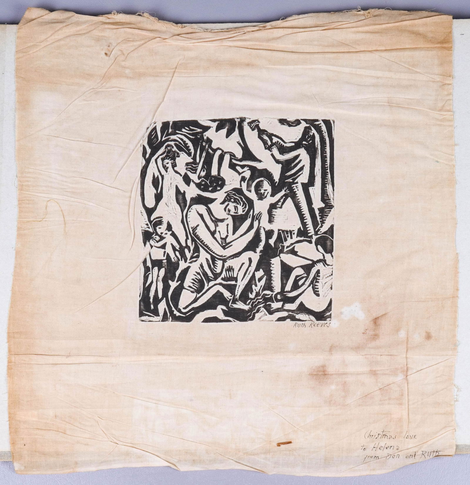 Ruth Reeves Silkscreen on Linen (1 of 4)