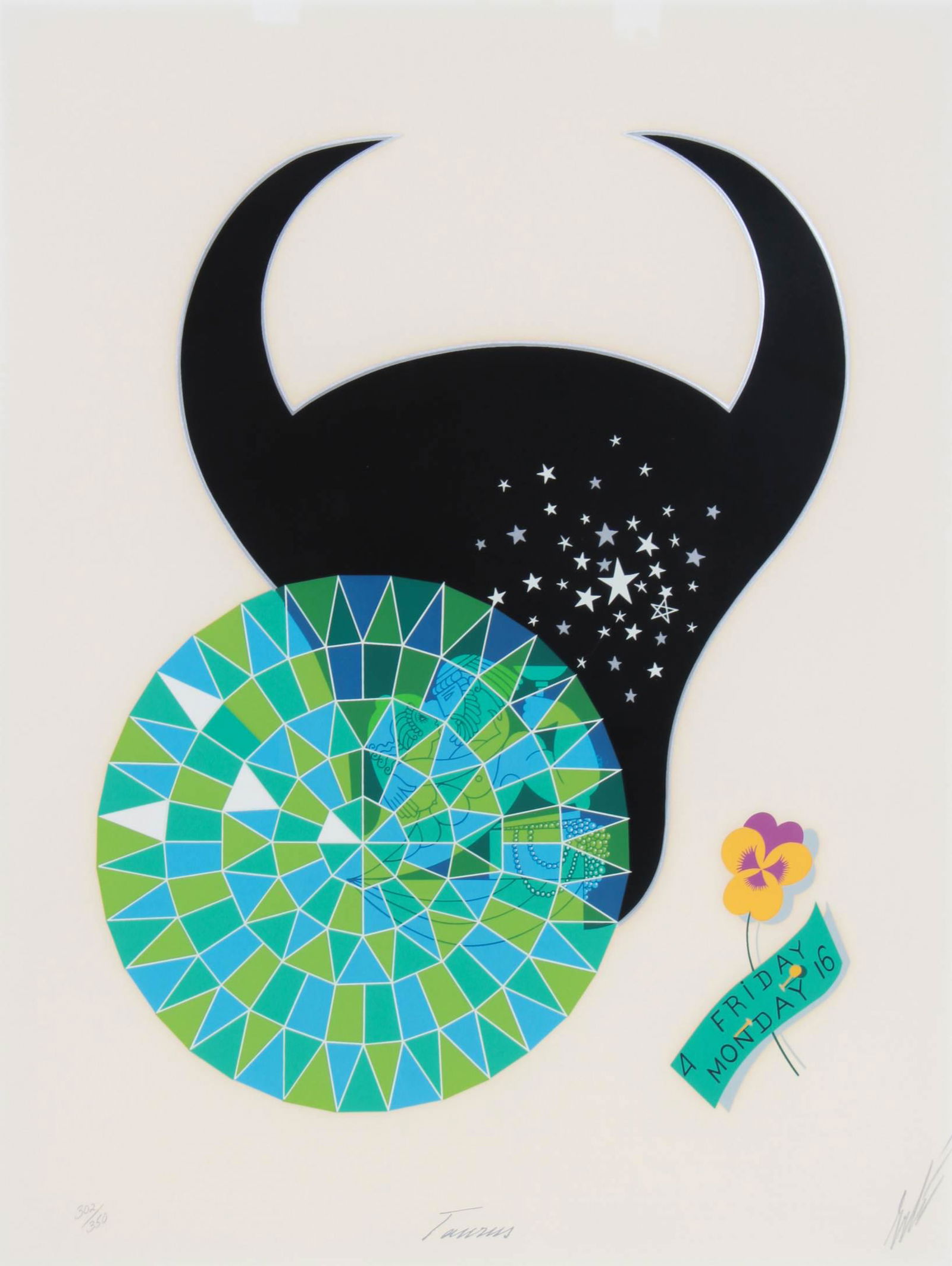 Erte Serigraph "Taurus" (1 of 3)