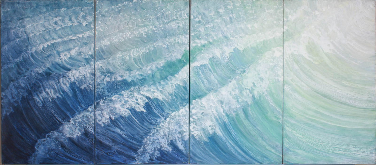 (4) Rosamond Berg Paintings "Second Wave" (1 of 5)