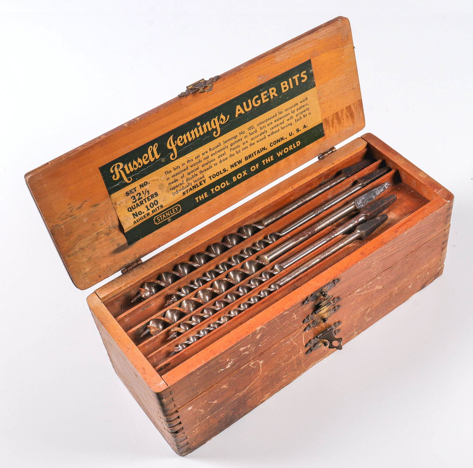 Stanley Russell Jennings Auger Bits Boxed Set (1 of 4)