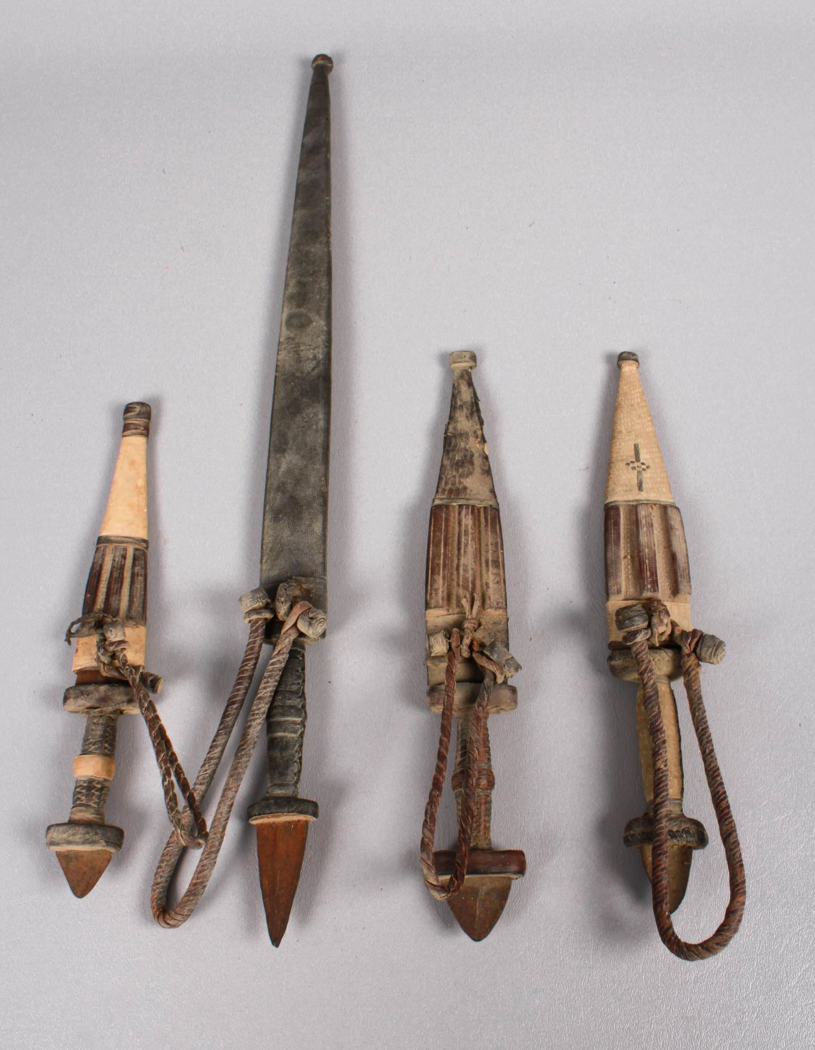 (4) African Daggers with Sheaths (1 of 5)