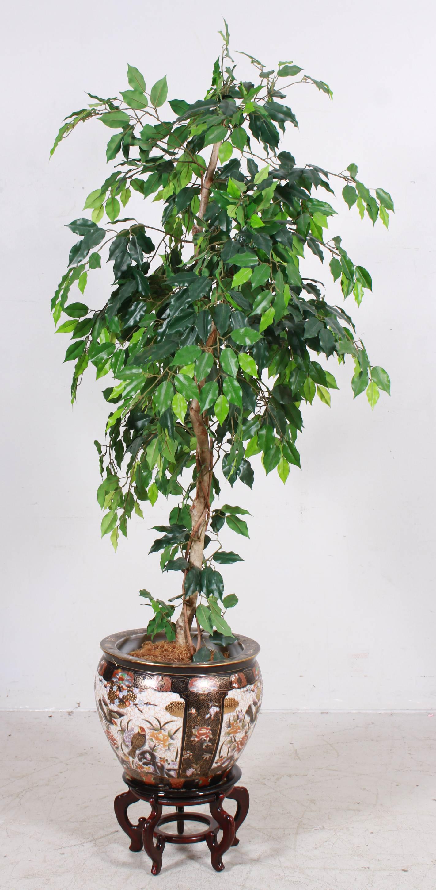 Chinese Porcelain Cache Pot (1 of 4)