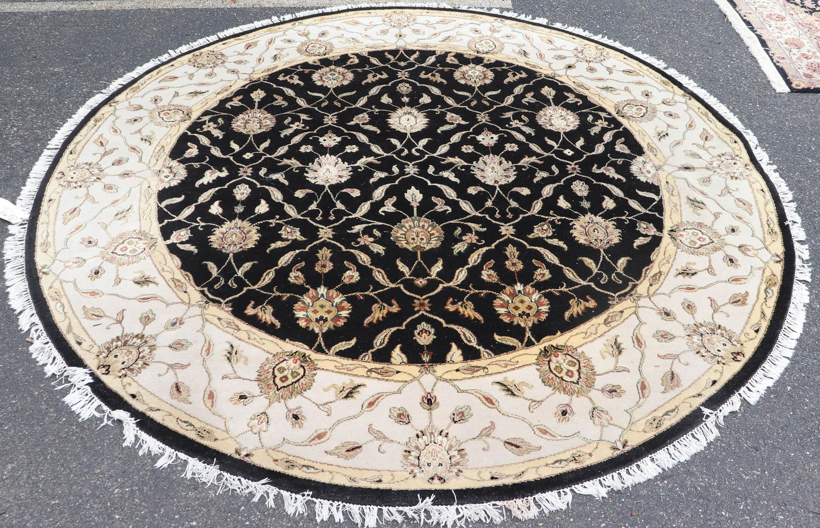 8' Round Indo Agra Rug (1 of 2)