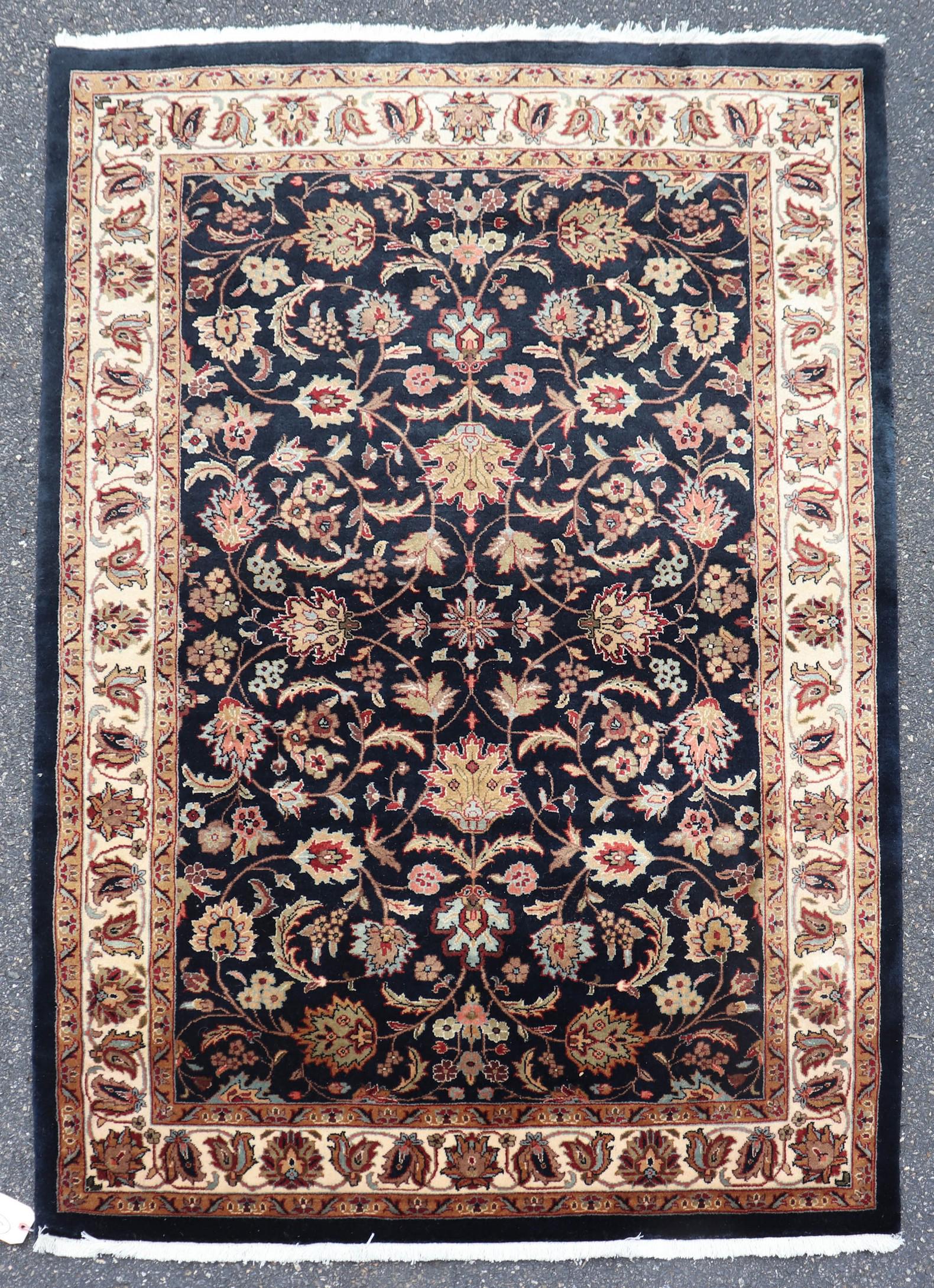4'2" X 6' Indo Kashan Rug (1 of 3)