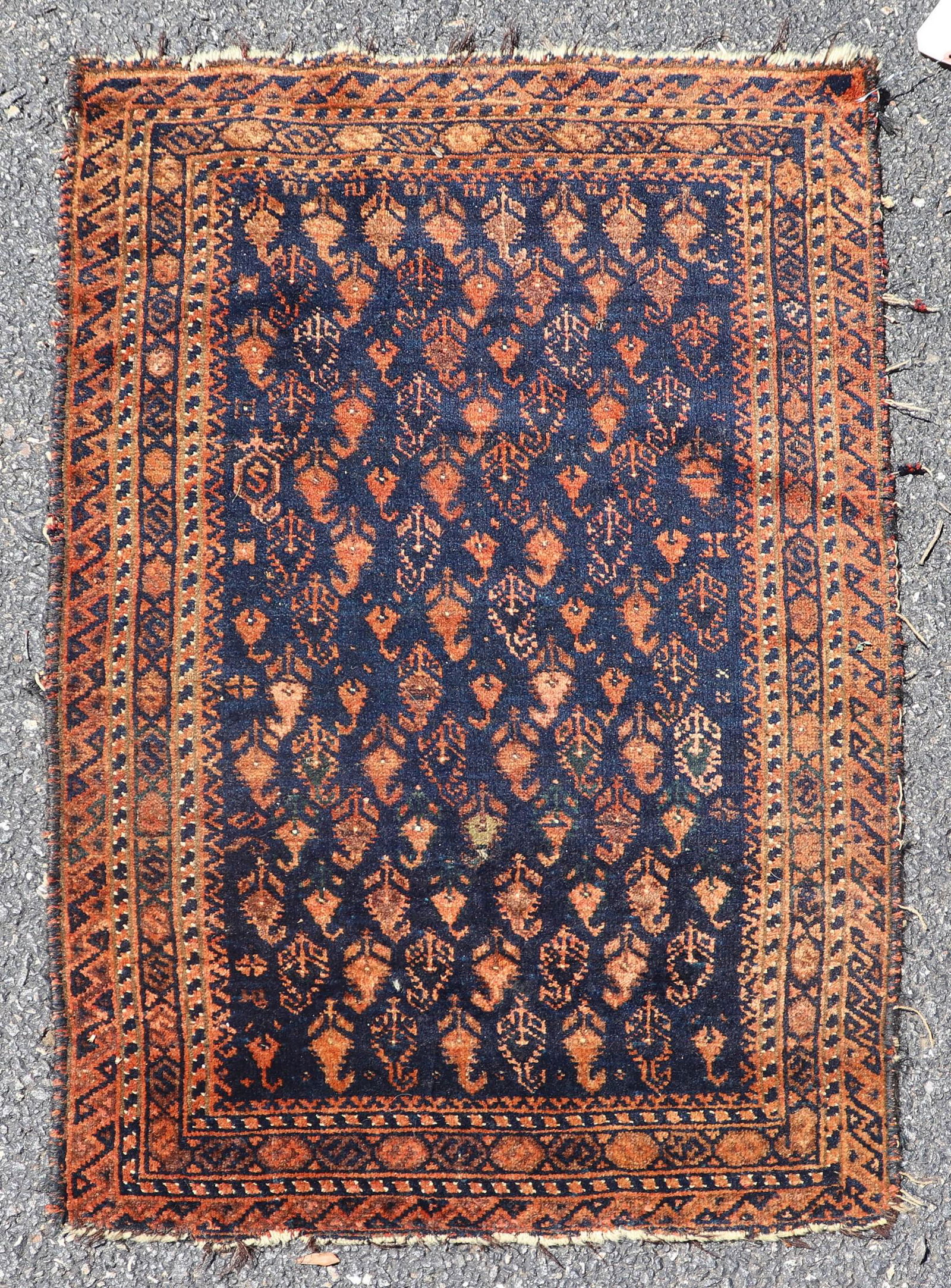 1'11" X 3' Antique Persian Baluch Rugs (1 of 3)