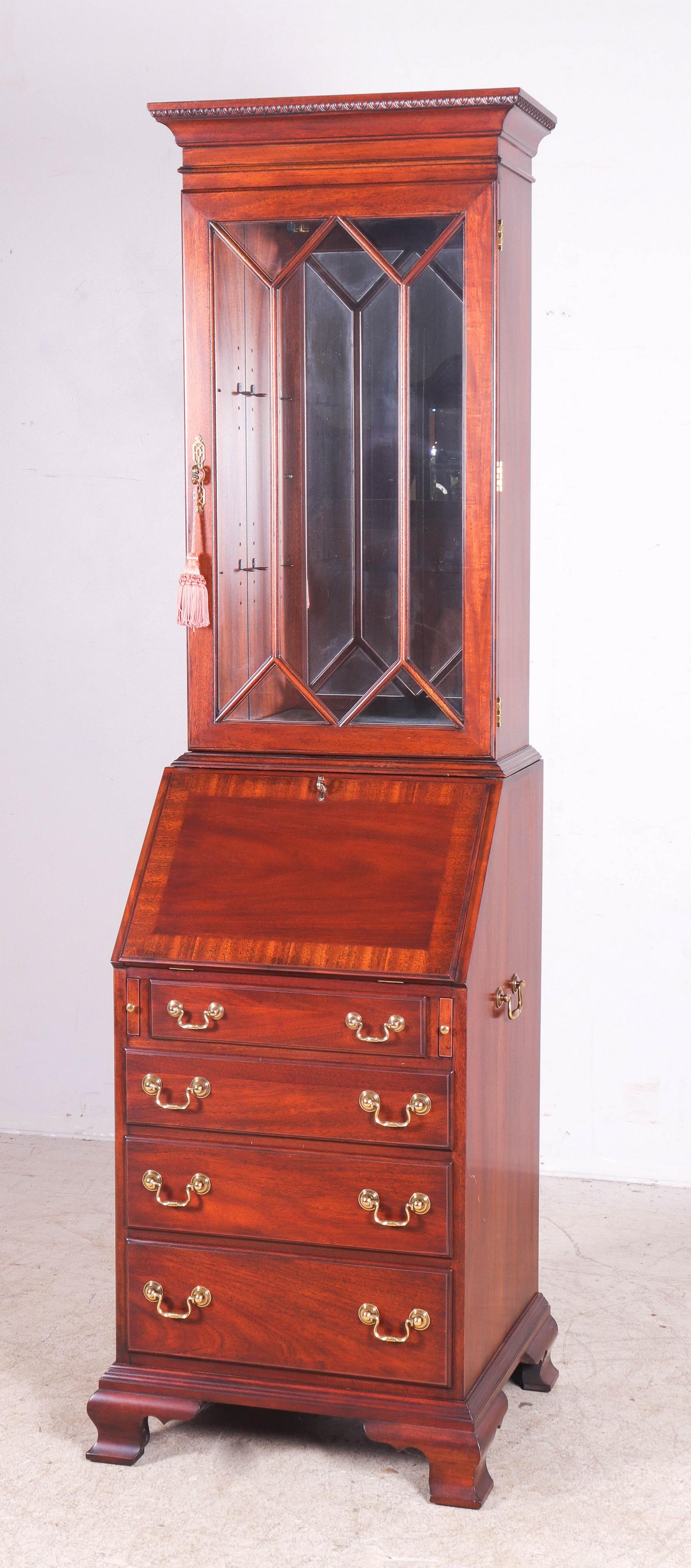 Henkel Harris Mahogany 2-pc Secretary desk (1 of 1)