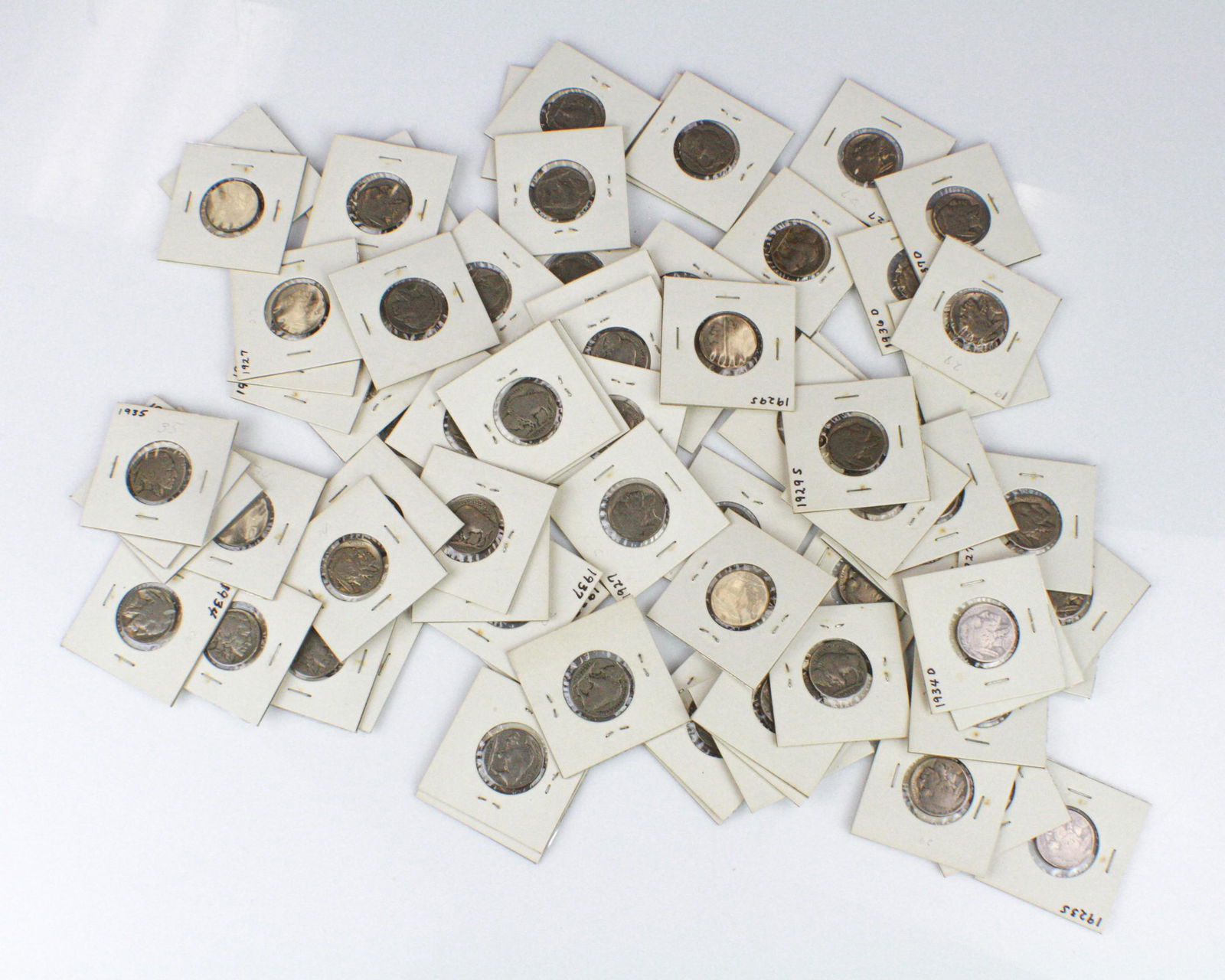 Lot of (76) Mixed Buffalo Nickels (1 of 6)