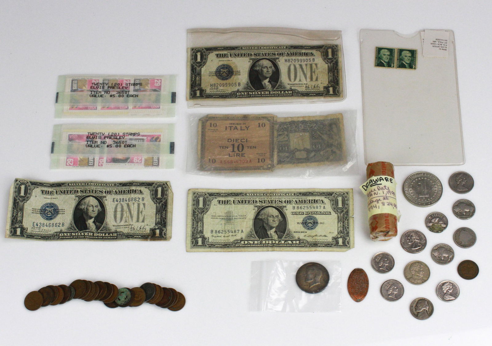 Foreign Coins, DE State Quarters, (3) Silver (1 of 8)