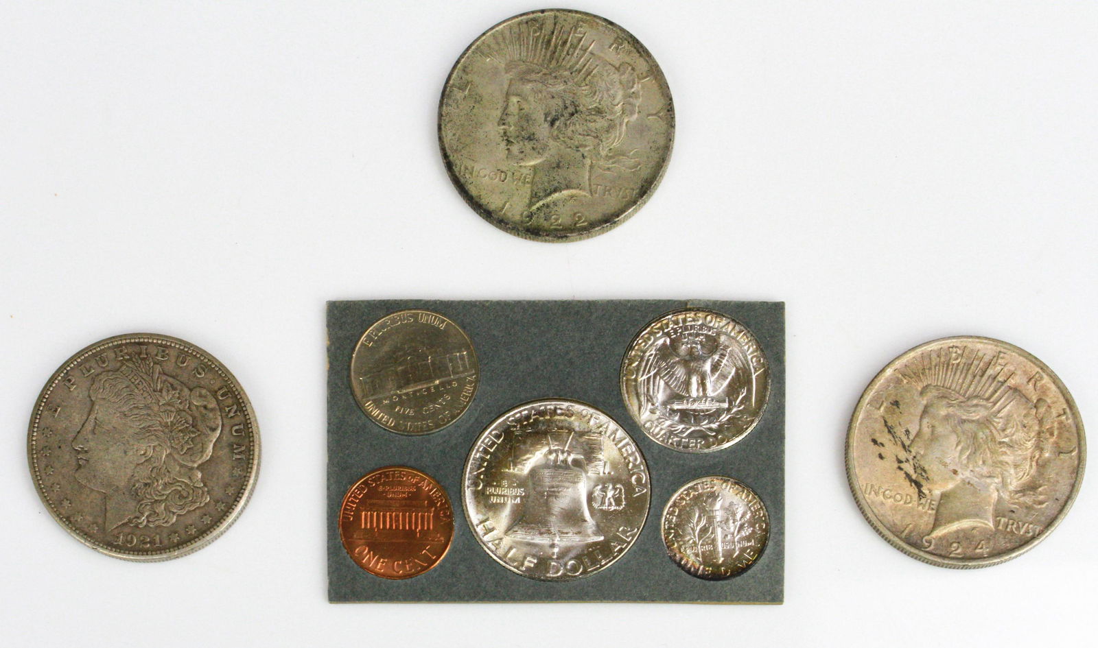 1960 Mint Set, Morgan Dollars & Peace Dollars (1 of 2)