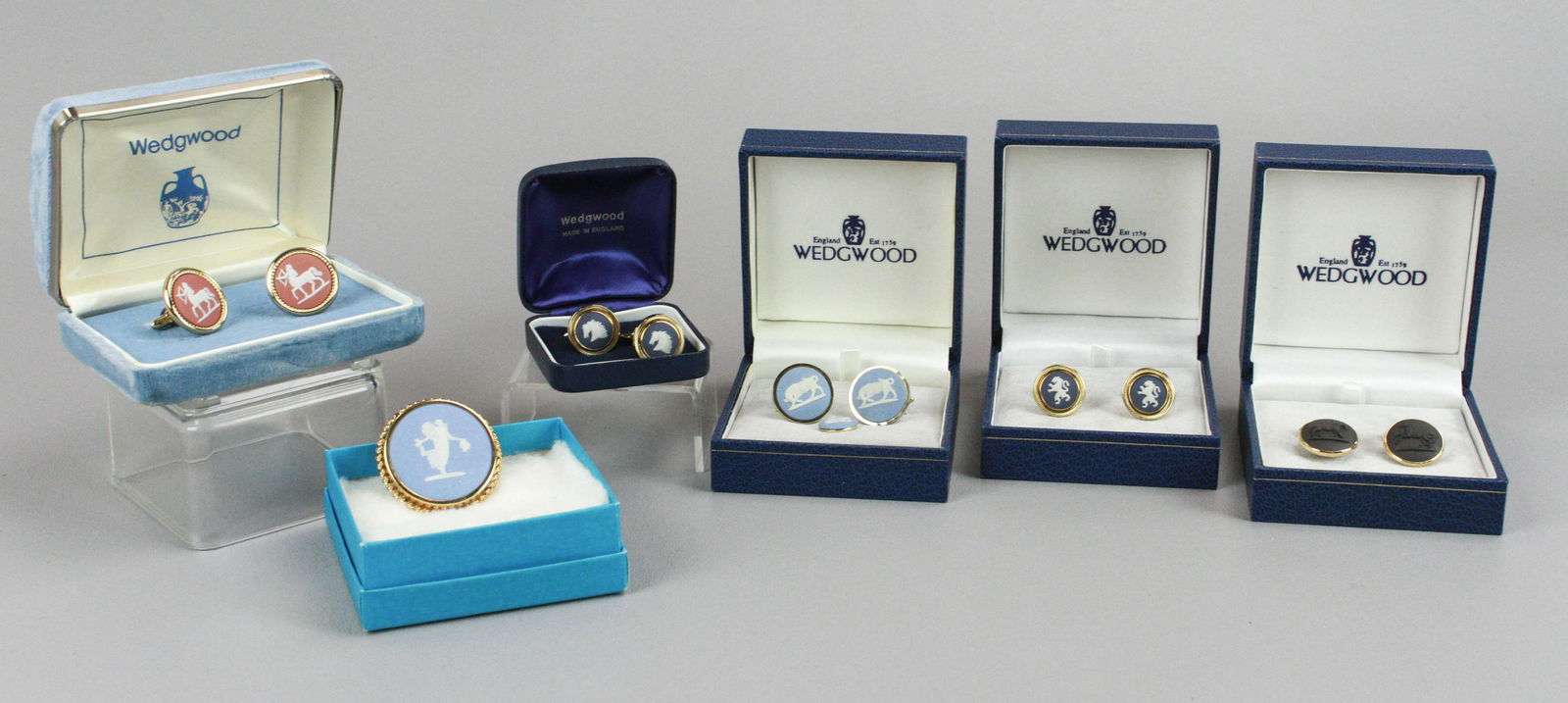 (6) Wedgwood Jasperware Jewelry Sets (1 of 6)