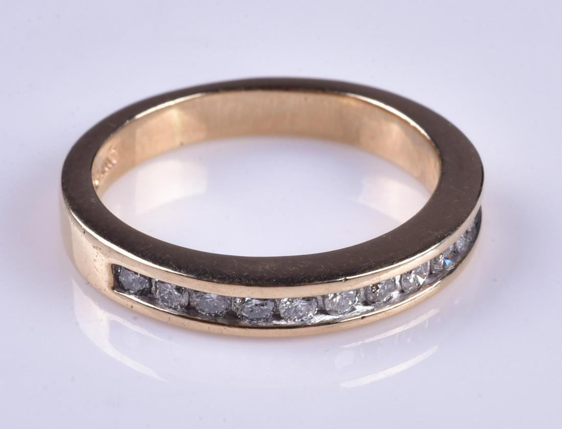 14K YG Diamond Band (1 of 2)
