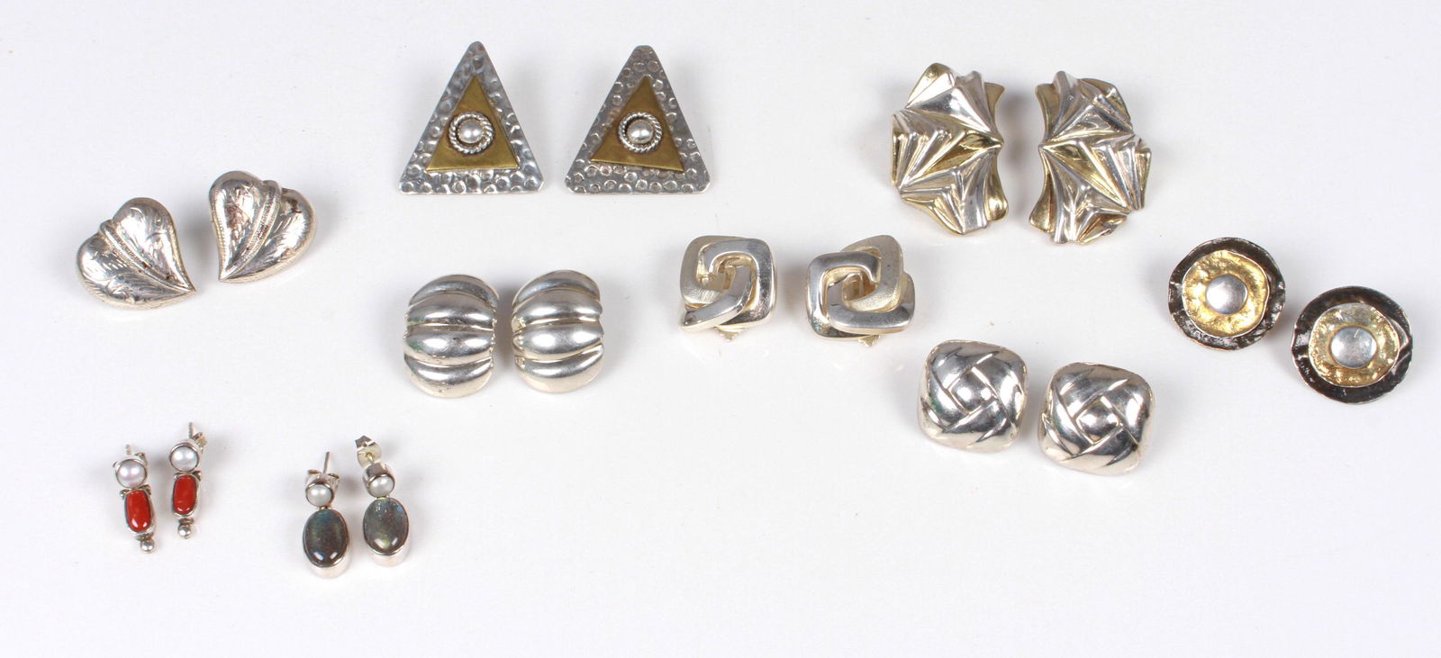 (9) Sterling Silver Earring Lot (1 of 5)