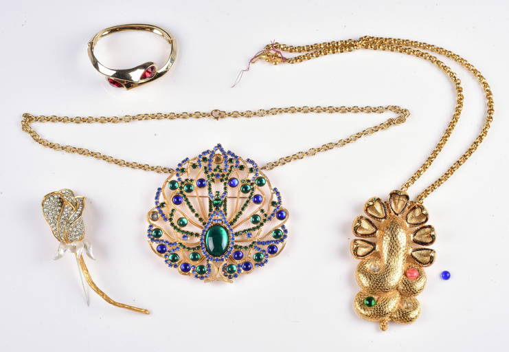 (4) Statement Costume Jewelry Lot
