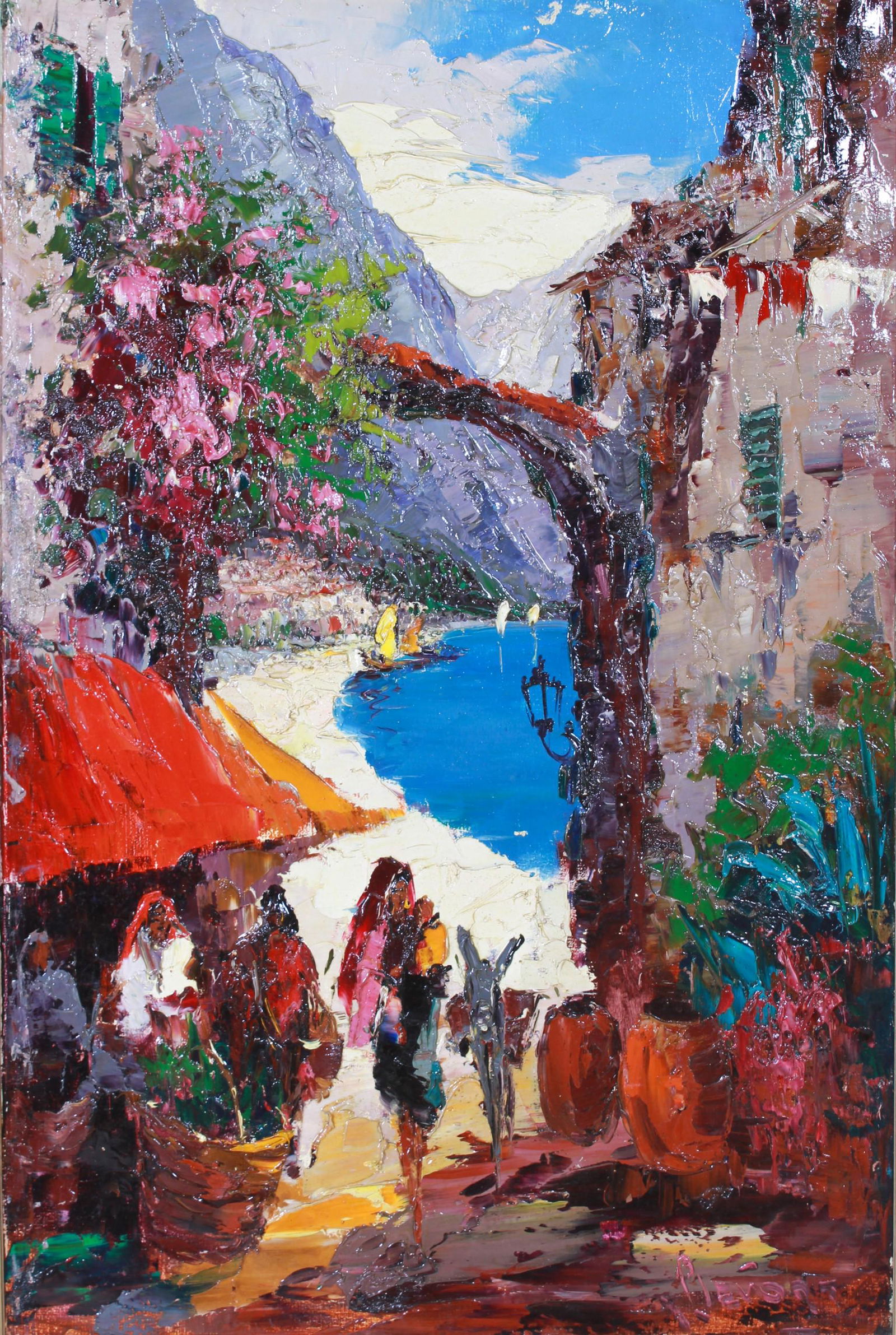 Jan Bevort Painting of Village Scene (1 of 5)