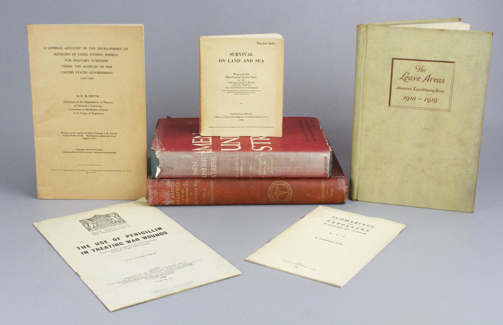 (7) old books & pamphlets on World Wars I and II (1 of 5)