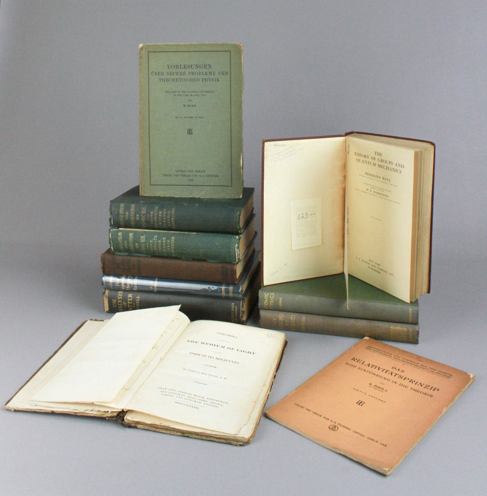 (11) old books and pamphlets about physics (1 of 4)