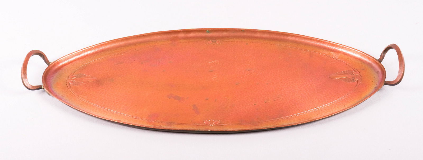 20th C Roycroft Hammered Copper Tray (1 of 3)