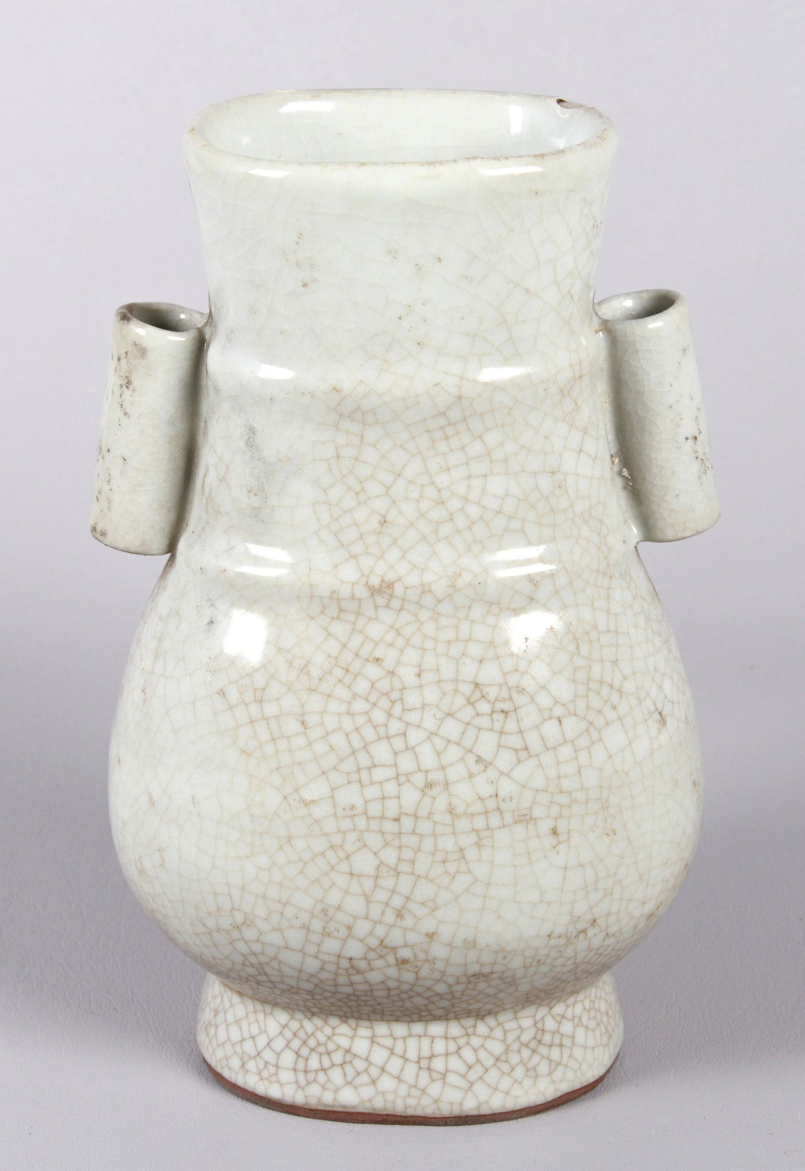 Chinese Porcelain Glazed Ge-ware Style Vase (1 of 9)
