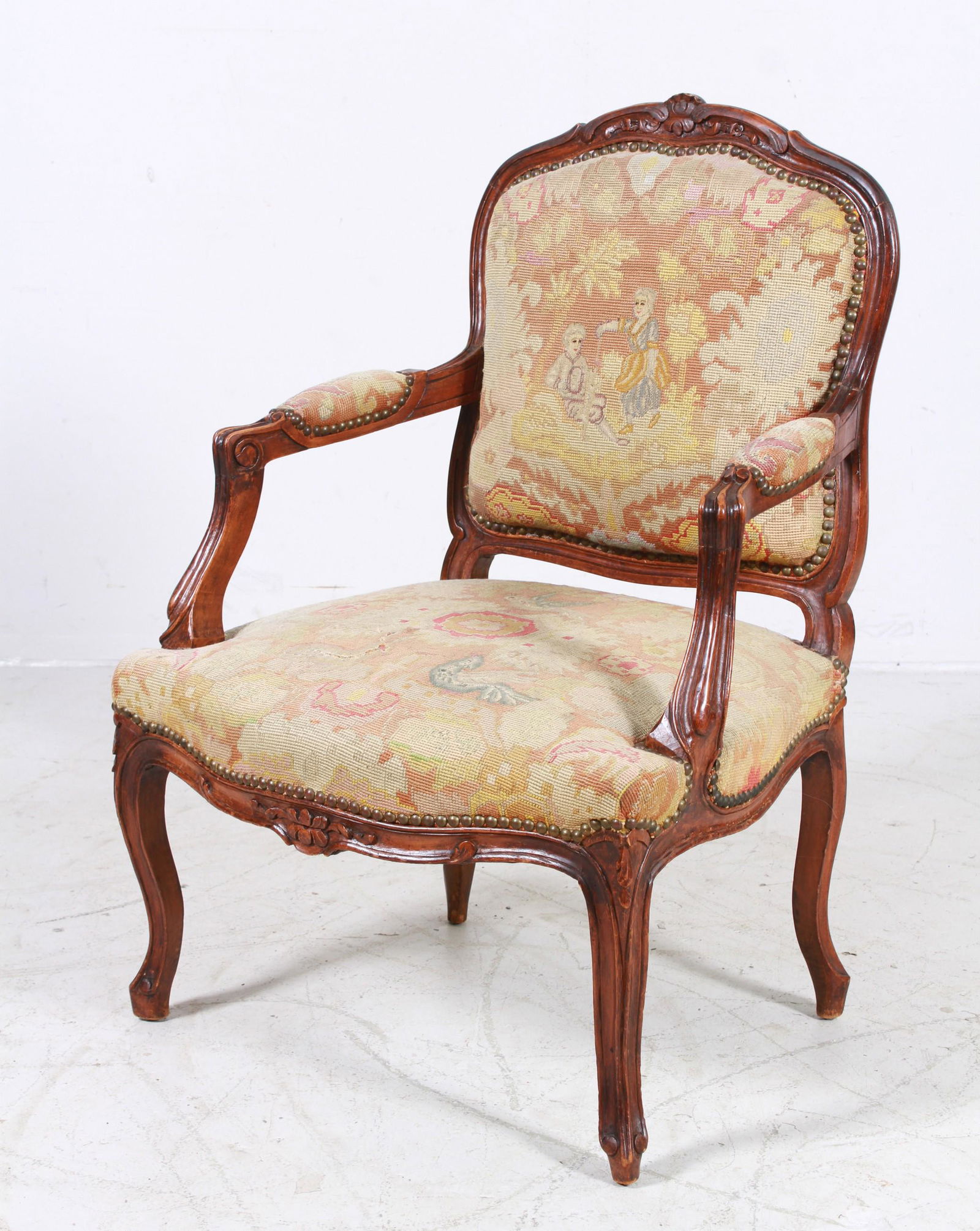 Louis XVI Style Open Armchair (1 of 6)