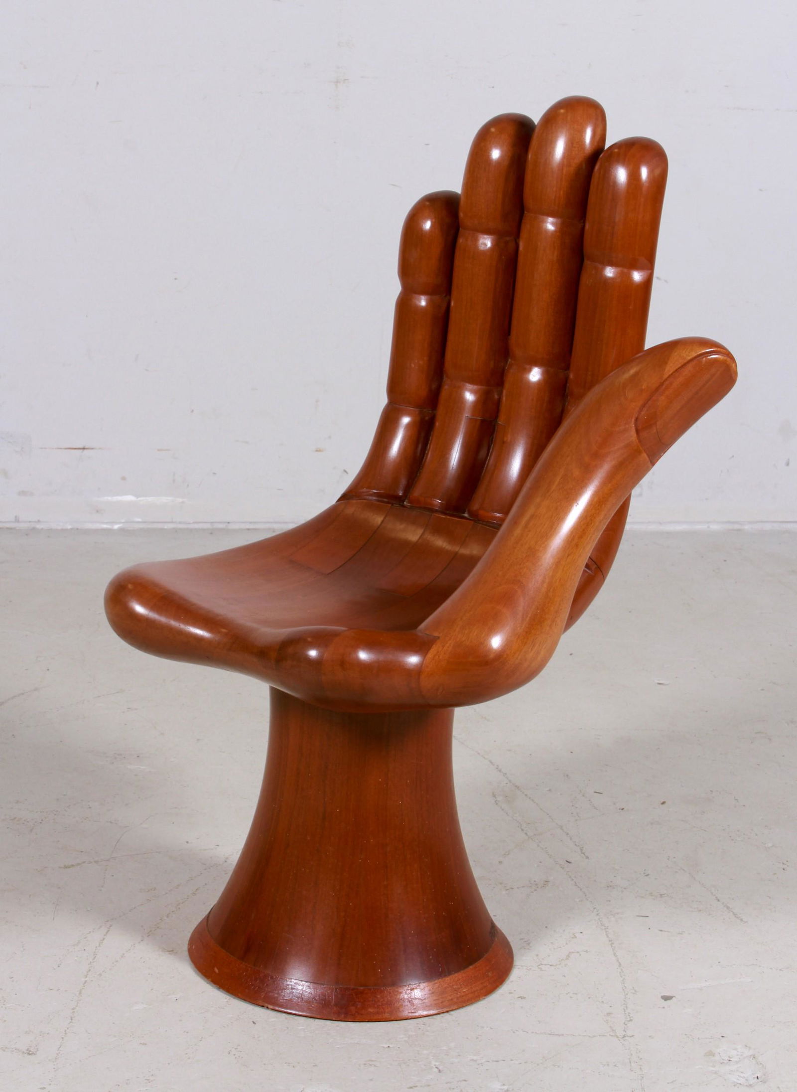 Pedro Friedeberg carved "Hand" chair (1 of 7)
