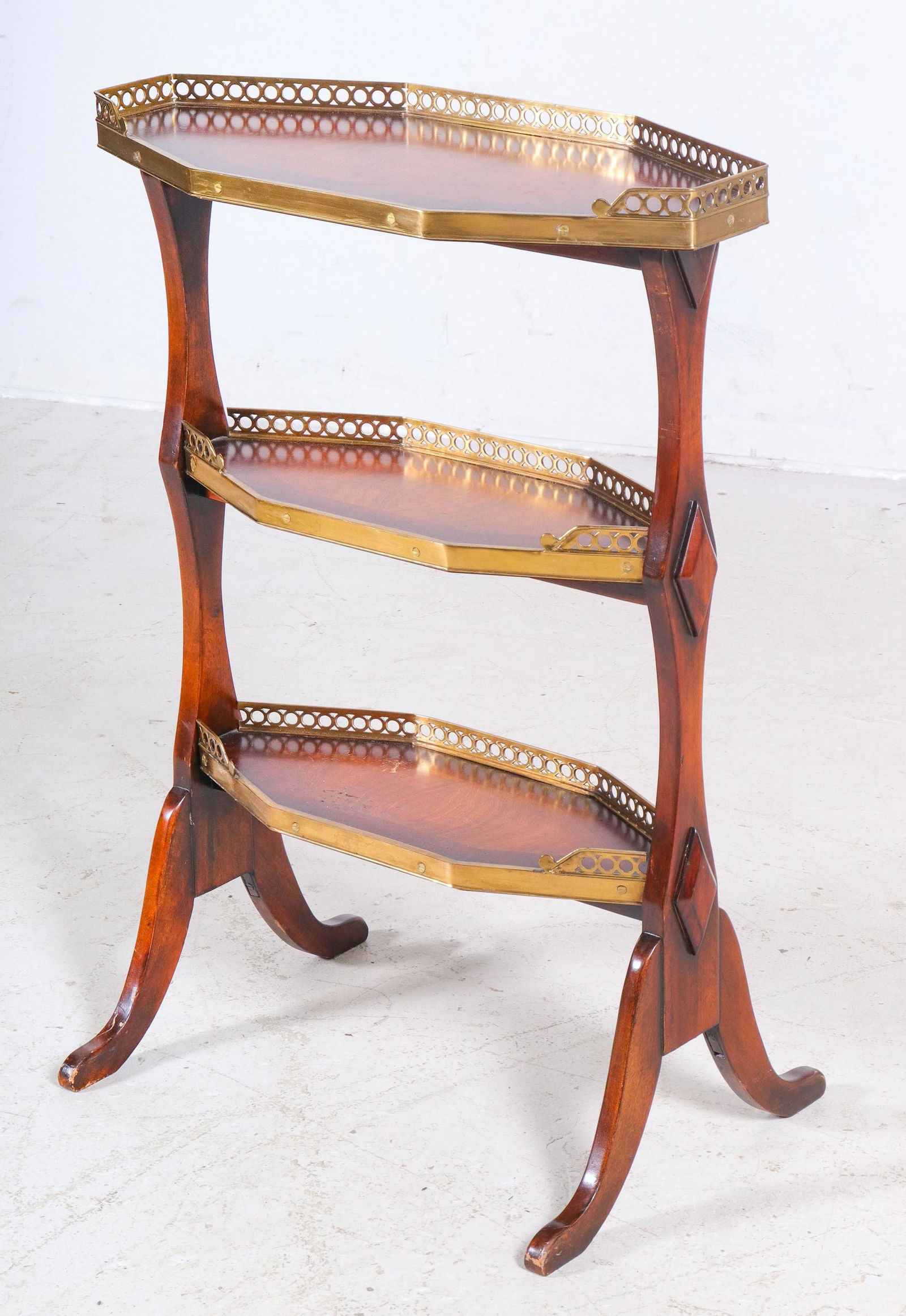3 Tier Regency Style Occasional Table (1 of 2)