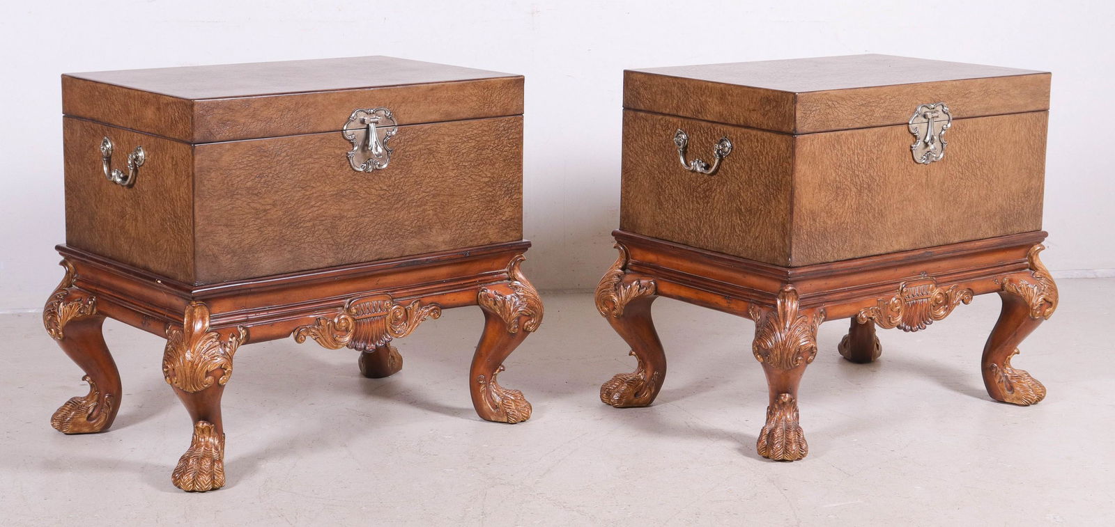 Pr Georgian Style Lift Lid Storage Chests (1 of 1)