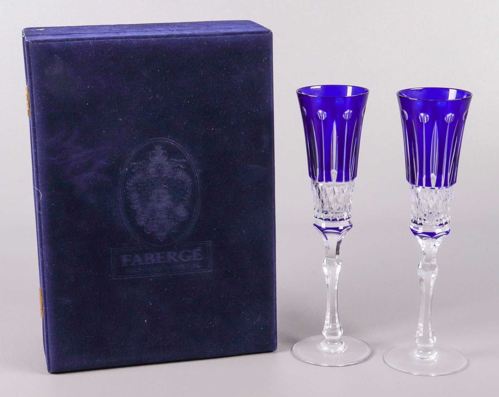 Pair of Faberge Xenia Champagne Flutes (1 of 4)